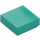 LEGO Dark Turquoise Tile 1 x 1 with Groove (3070 / 30039)