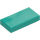 LEGO Dark Turquoise Tile 1 x 2 with Groove (3069 / 30070)