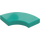 LEGO Dark Turquoise Tile 2 x 2 Curved Corner (27925)