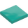 LEGO Dark Turquoise Tile 2 x 2 with Groove (3068 / 88409)