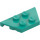 LEGO Dark Turquoise Wedge Plate 2 x 4 (51739)