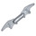 LEGO Flat Silver Bat-a-Rang with Handgrip in Middle (98721)