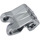 LEGO Flat Silver Hand 2 x 3 x 2 with Joint Socket (93575)