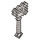 LEGO Flat Silver Pixelated Axe (18788)