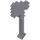 LEGO Flat Silver Pixelated Axe (18788)