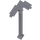 LEGO Flat Silver Pixelated Pickaxe (18789)