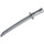 LEGO Flat Silver Sword with Square Guard and Capped Pommel (Shamshir) (21459)