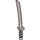 LEGO Flat Silver Sword with Square Guard and Capped Pommel (Shamshir) (21459)