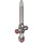 LEGO Flat Silver Sword with Transparent Red Jewels (68503)