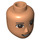 LEGO Flesh Male Minidoll Head with Brown Eyes (River) (78962 / 92240)