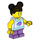 LEGO Girl with Striped Sweater with Lavender Legs Minifigure