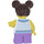 LEGO Girl with Striped Sweater with Lavender Legs Minifigure