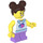 LEGO Girl with Striped Sweater with Lavender Legs Minifigure