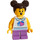 LEGO Girl with Striped Sweater with Lavender Legs Minifigure