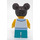 LEGO Girl with Striped Sweater with Turquoise Legs Minifigure