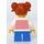 LEGO Girl with White Sweater with Red Stripes Minifigure