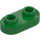 LEGO Green Plate 1 x 2 with Rounded Ends and Open Studs (35480)