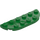 LEGO Green Plate 2 x 6 with Rounded Corners (18980)