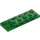 LEGO Green Plate 2 x 6 x 0.7 with 4 Studs on Side (72132 / 87609)