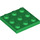 LEGO Green Plate 3 x 3 (11212)