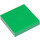 LEGO Green Tile 2 x 2 with Groove (3068 / 88409)