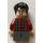 LEGO Harry Potter with Dark Red Plaid Shirt and Gray Legs Minifigure