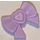 LEGO Lavender Bow with Heart and Ribbon (11618)