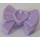 LEGO Lavender Bow with Heart and Ribbon (11618)