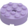 LEGO Lavender Brick 4 x 4 Round with Hole (87081)