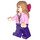 LEGO Lavender Brown with Bright Pink Top Minifigure