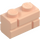 LEGO Light Flesh Brick 1 x 2 with Embossed Bricks (98283)