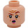 LEGO Light Flesh Dolores Umbridge with Dark Pink Jacket Minifigure Head (Recessed Solid Stud) (3626 / 100170)