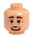 LEGO Light Flesh Pius Thicknesse Minifigure Head (Recessed Solid Stud) (3626 / 100172)