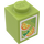 LEGO Lime Brick 1 x 1 with Juice Carton (3005 / 95666)