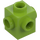 LEGO Lime Brick 1 x 1 with Studs on Four Sides (4733)