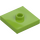 LEGO Lime Plate 2 x 2 with Groove and 1 Center Stud (23893 / 87580)