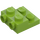 LEGO Lime Plate 2 x 2 x 0.7 with 2 Studs on Side (4304 / 99206)