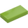 LEGO Lime Tile 1 x 2 with Groove (3069 / 30070)