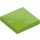 LEGO Lime Tile 2 x 2 with Groove (3068 / 88409)