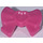 LEGO Magenta Bow with Heart and Ribbon (11618)