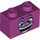 LEGO Magenta Brick 1 x 2 with Queen Watevra Wa&#039;Nabi Big Face with Bottom Tube (3004 / 47848)