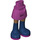 LEGO Magenta Hip with Basic Curved Skirt with Dark Blue Boots with Magenta Soles with Thick Hinge (35634)