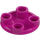 LEGO Magenta Plate 2 x 2 Round with Rounded Bottom (2654 / 28558)