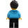 LEGO Man with Dark Azure Hoodie Minifigure