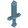 LEGO Medium Azure Minecraft Sword (18787)