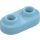 LEGO Medium Azure Plate 1 x 2 with Rounded Ends and Open Studs (35480)