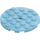 LEGO Medium Azure Plate 6 x 6 Round with Pin Hole (11213)