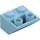 LEGO Medium Azure Slope 2 x 2 (45°) Inverted with Flat Spacer Underneath (3660)