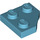 LEGO Medium Azure Wedge Plate 2 x 2 Cut Corner (26601)