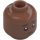 LEGO Medium Brown Lee Jordan Minifigure Head (Recessed Solid Stud) (3626 / 95300)